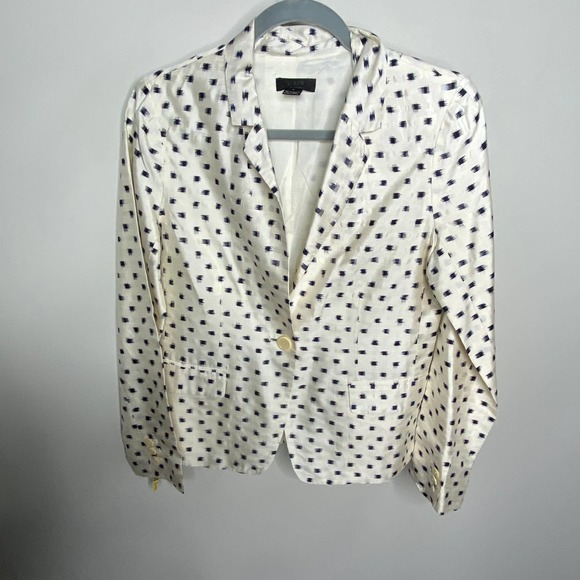 J. Crew Jackets & Blazers - J. Crew silk blazer jacket size 4